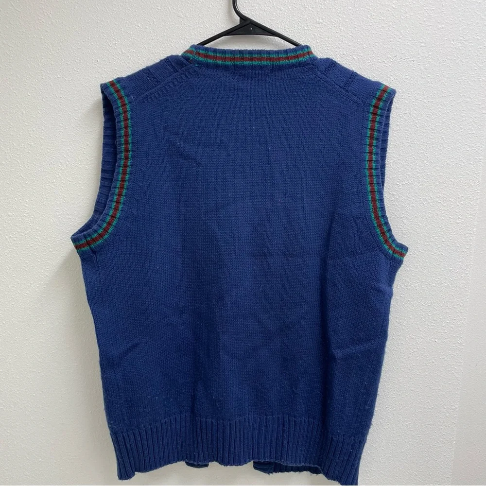 Grand Slam Vintage Cable Knit Sweater Vest - Picture 4 of 7